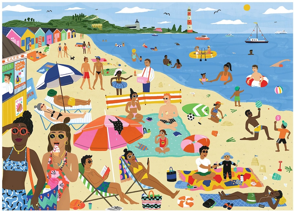 image 1 of Life's a Beach 1000 Piece Jigsaw Puzzle (Gaia)