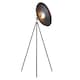 image 1 of Milan Complete Floor Lamp, Matt Black, Matt Nickel Plate