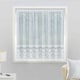 image 1 of Brazil White Traditional Heavy Base Net Panel 2m Wide x 160 cm drop Floral Lace Design Pre Cut Net Panel