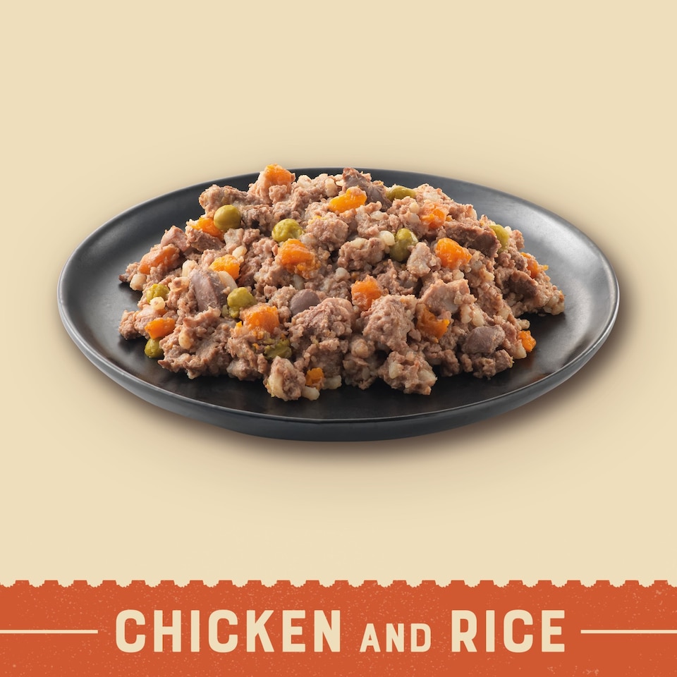 image 1 of James Wellbeloved Puppy Wet Dog Food Tins Chicken, Rice & Veg in Loaf 12 x 400g