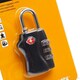 image 3 of TSA Approved Black 3 Combination Travel Suitcase Luggage Padlock Black