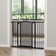 image 2 of PawHut 74-105cm Pet Safety Gate, Pressure Fit Stair with Double Locking - Black