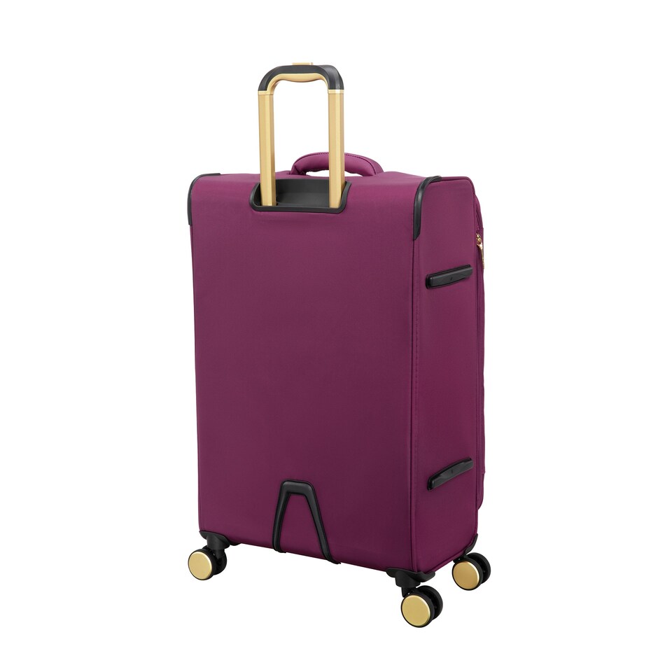 image 1 of IT Luggage Glimmering Amaranth Expandable 3pc Suitcase Set with TSA Lock Purple