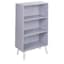 Grey Bookcase & White Leg