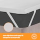 image 7 of Silentnight Impress Memory Foam Mattress Topper, 7cm Deep