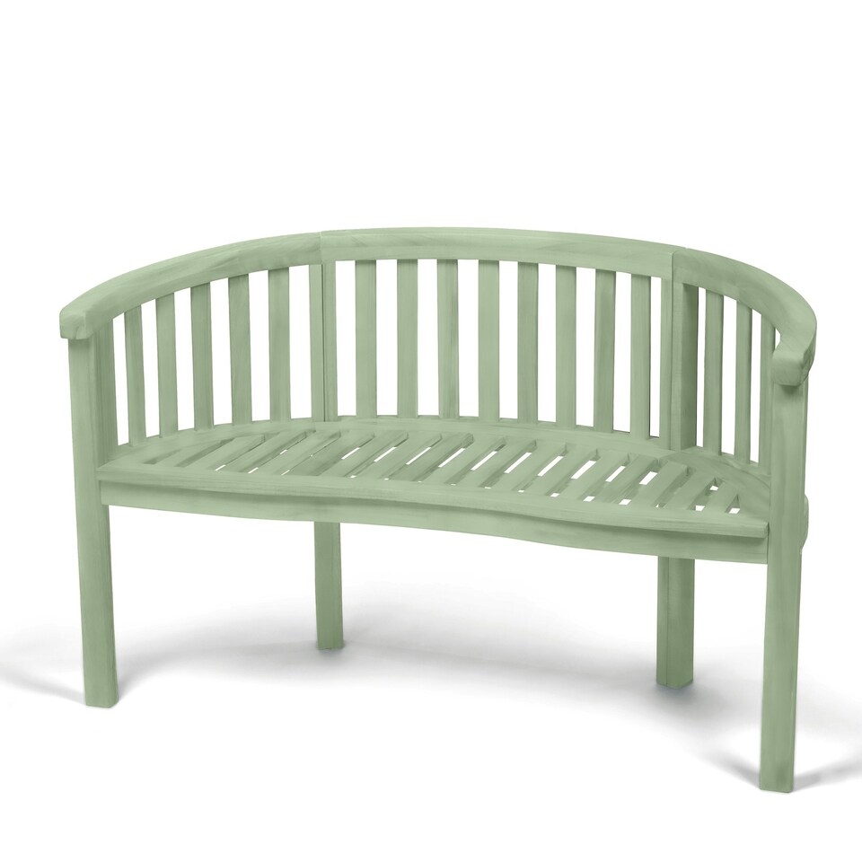 image 1 of Greenhurst Woodfield Acacia Garden Bench - Natural Oiled Finish Green | Sage Green