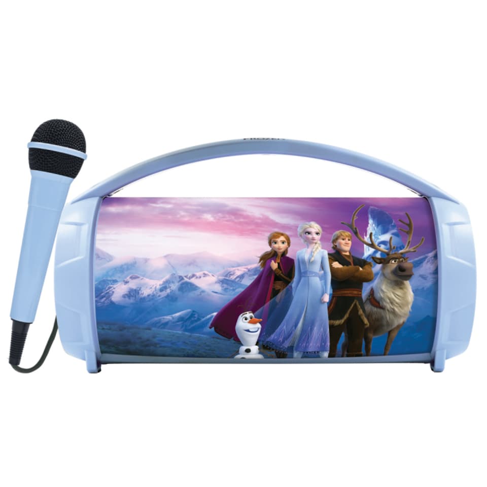image 1 of Lexibook BTP585FZZ Disney Frozen Bluetooth Speakers with Lights & Mic