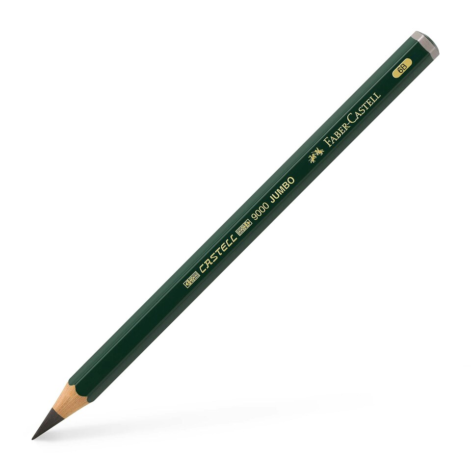 Faber-Castell - Castell 9000 Jumbo Pencil, 6B  - FC119306