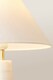 image 5 of ValueLights Margot White Marble Bedside Table Lamp Linen Taper Shade & Bulb | White