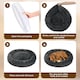image 7 of Skylos Dog Bed Donut Cushion Plush Calming Washable Large Pet Beds Grey | Grey | 110 x 85cm | One Size