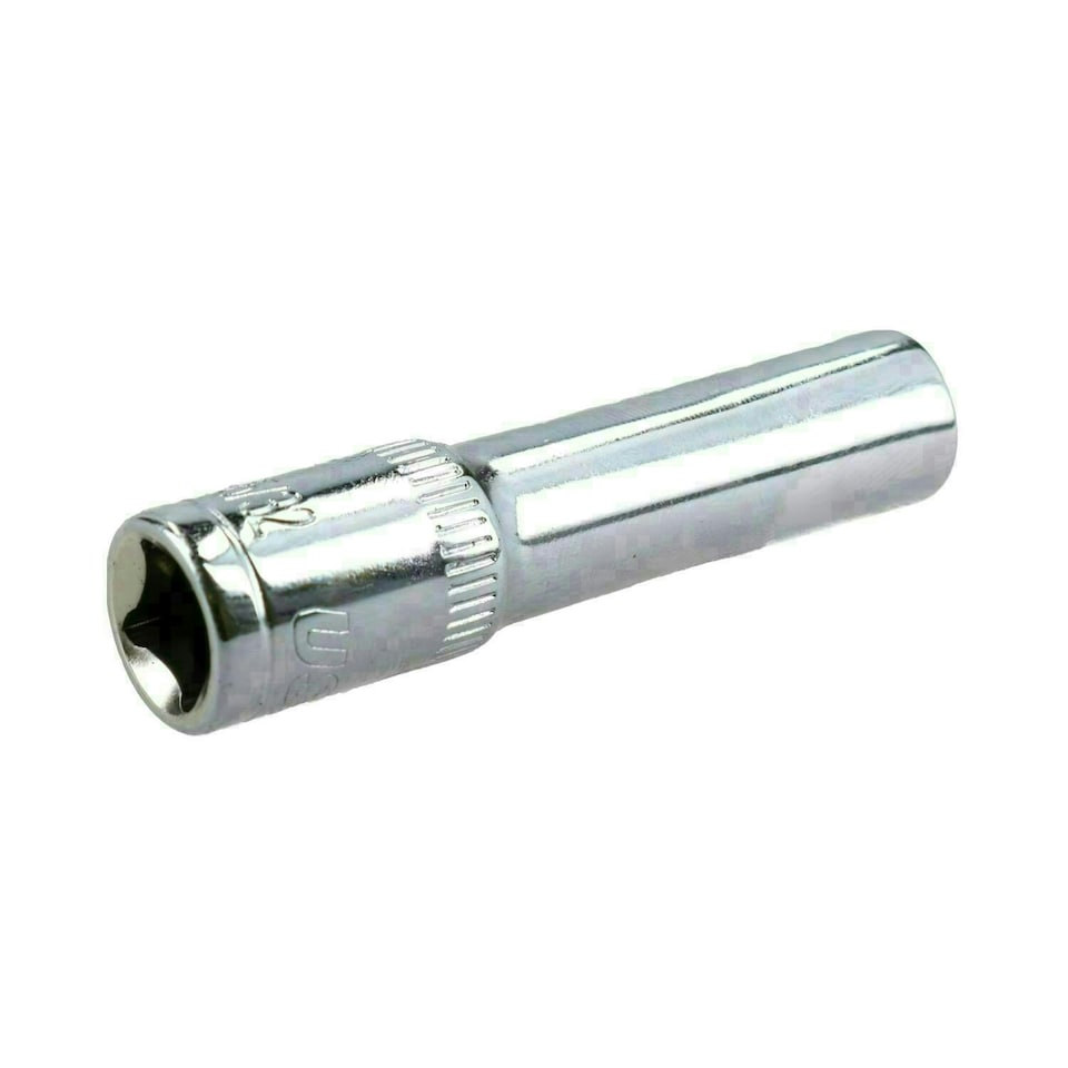image 1 of 5/32" Deep SAE Socket 1/4" Drive 48mm Length 6 Point Chrome Vanadium Steel