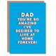 image 1 of So Amazing Live At Forever Fun Funny Fathers Day Dad Card