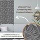 image 5 of NOVECRAFTO Diamond Effect 3D Wall Panels – 6 Sheets Covering 1.5 sqm (16.15 sqft) – Matte Interior PVC Cladding Tiles – 19.6"x19.6" Diamond Design Grey Silver 