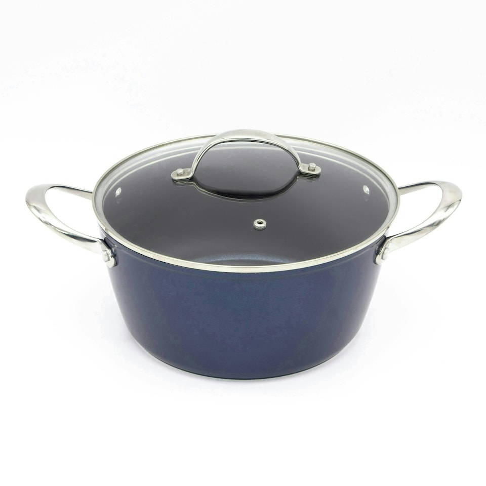 image 1 of Blackmoor 67479 Blue Pro 24cm Casserole Pot with Lid