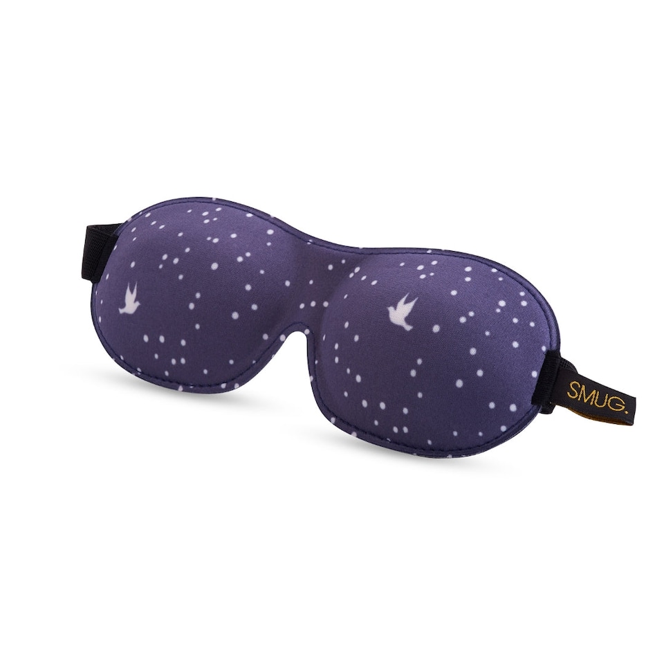 image 1 of SMUG Contoured 3D Blackout Sleep Mask - Night Sky Print