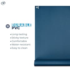 Extra Wide Studio Yoga Mat - 4.5mm Blue