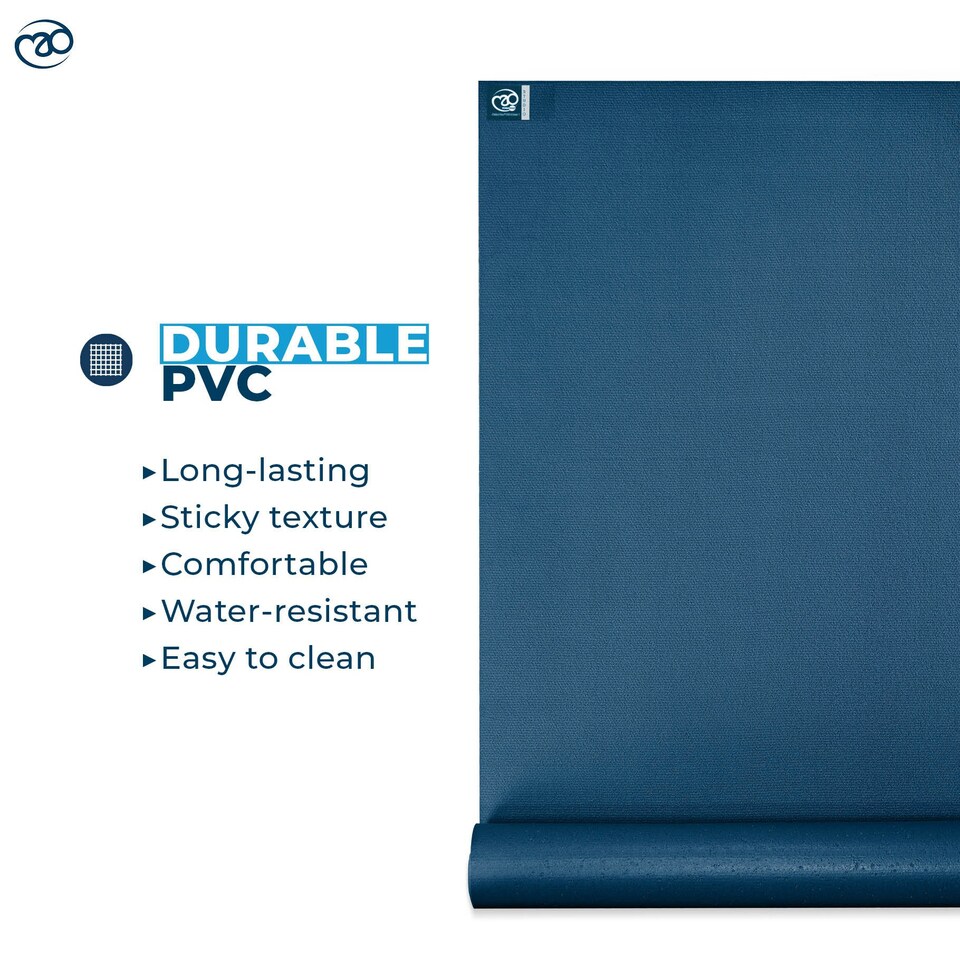 Extra Wide Studio Yoga Mat - 4.5mm Blue