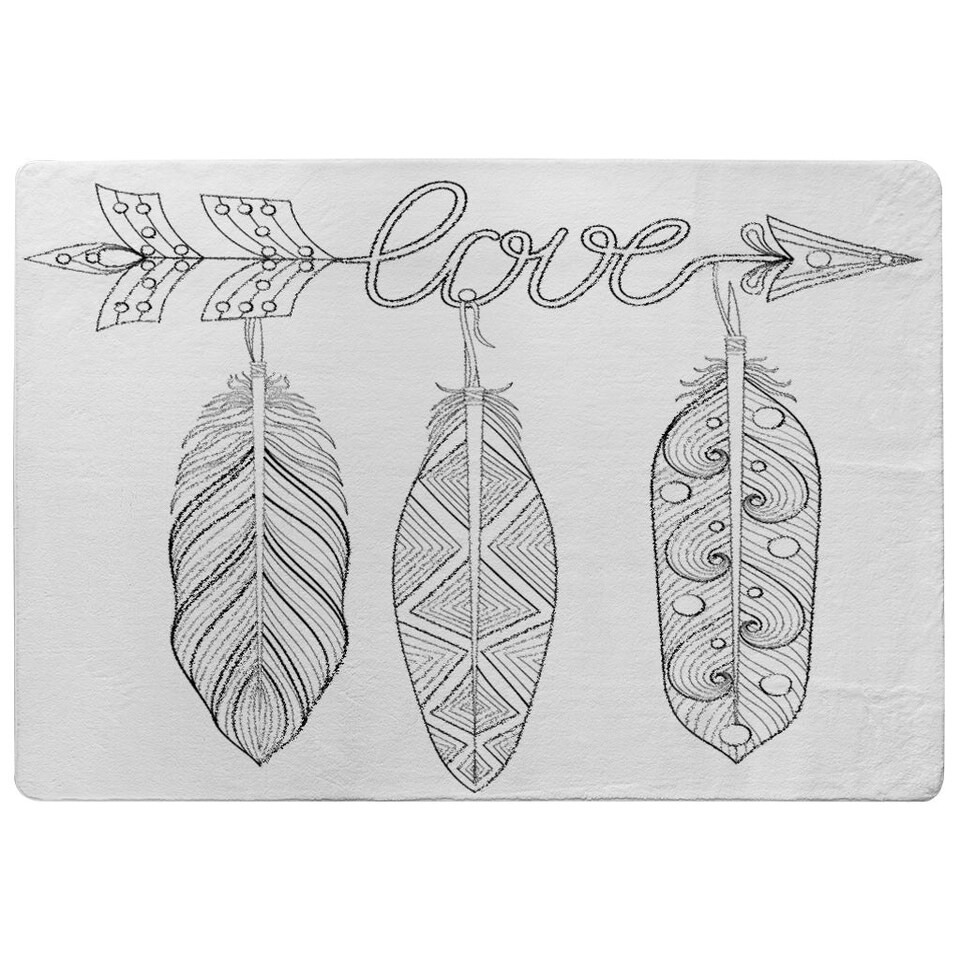 image 1 of Bohemian Arrow (Rug) Black | Medium: 80x150cm