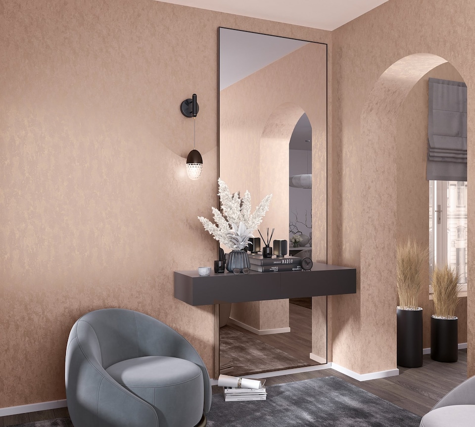 City Romance Orange Plain Texture Wallpaper - Tesco Groceries