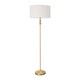 image 1 of ValueLights Maggie Gold Candlestick Floor Lamp White Shade | White