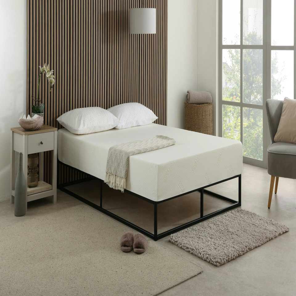 image 1 of CoolMax All Foam Memory Foam Mattress - 8" Deep, Temperature-Regulating Comfort White | Small Double