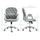 image 7 of Vinsetto Office Chair PU Diamante Padded Ergonomic 360° Swivel Grey