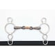 image 2 of Shires Dutch Sweet Iron Lozenge Horse 3 Ring Gag Bit - Black - 5in