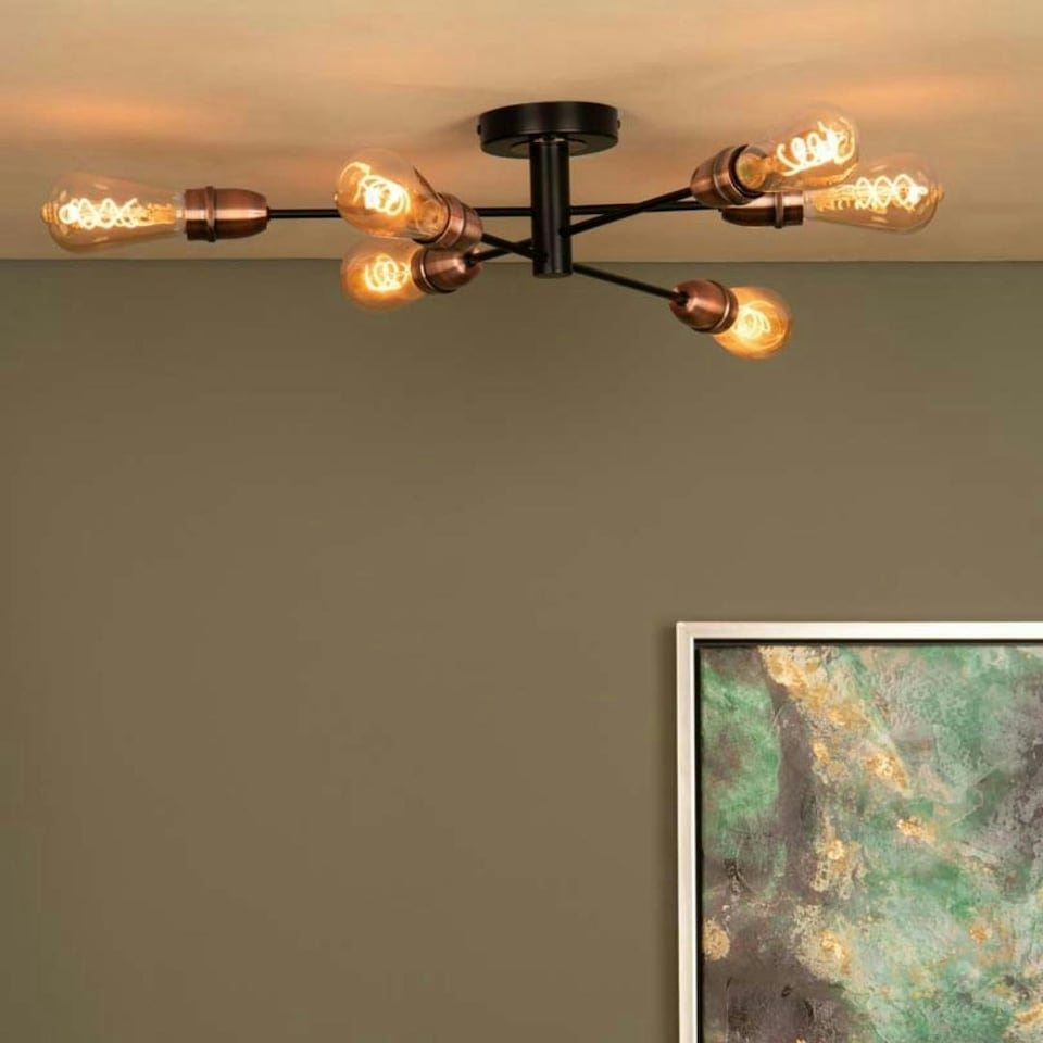 image 1 of Gustave Black Ceiling Light