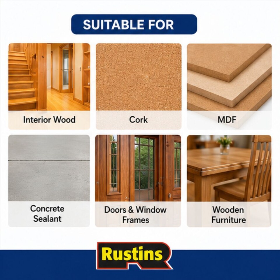 image 1 of Rustins Quick Dry Varnish Satin Clear 500ml - AVSC500 | Clear | 500ml | 1