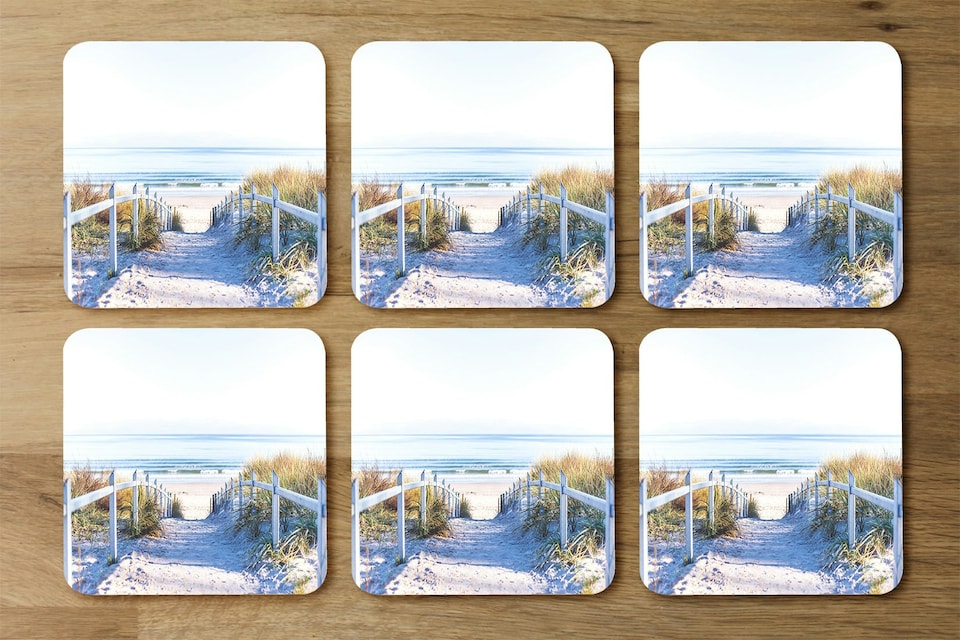 image 1 of Path to the beach at baltic sea (Placemat & Coaster Set)