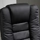 image 8 of HOMCOM Swivel Manual Recliner and Footrest Set PU Leather Lounge Chair Black