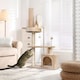 image 6 of PawHut 81cm Cat Tree Climbing Tower for Indoor with Scratching Post Beige