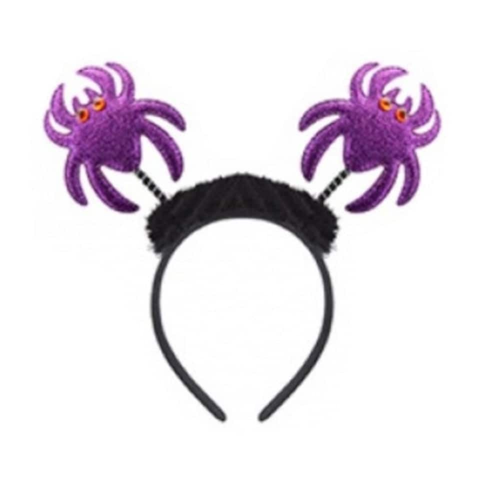 Purple Spider Halloween Head Boppers Fancy Dress Headband