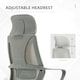 image 6 of Vinsetto Mesh Back Office Chair w/ Adjustable Height Padded Headrest Grey