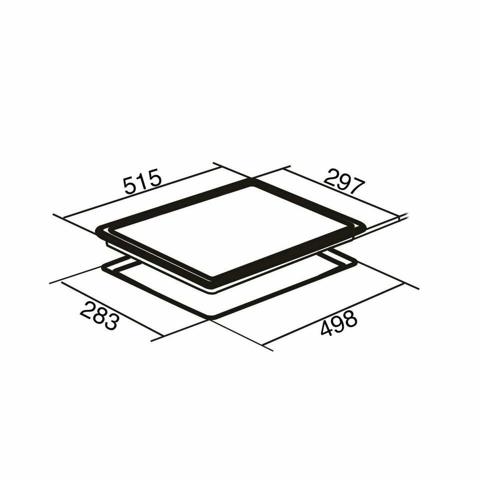 image 1 of SIA SSG302SS 30cm Stainless Steel Compact Domino Gas Hob With Cast Iron Supports