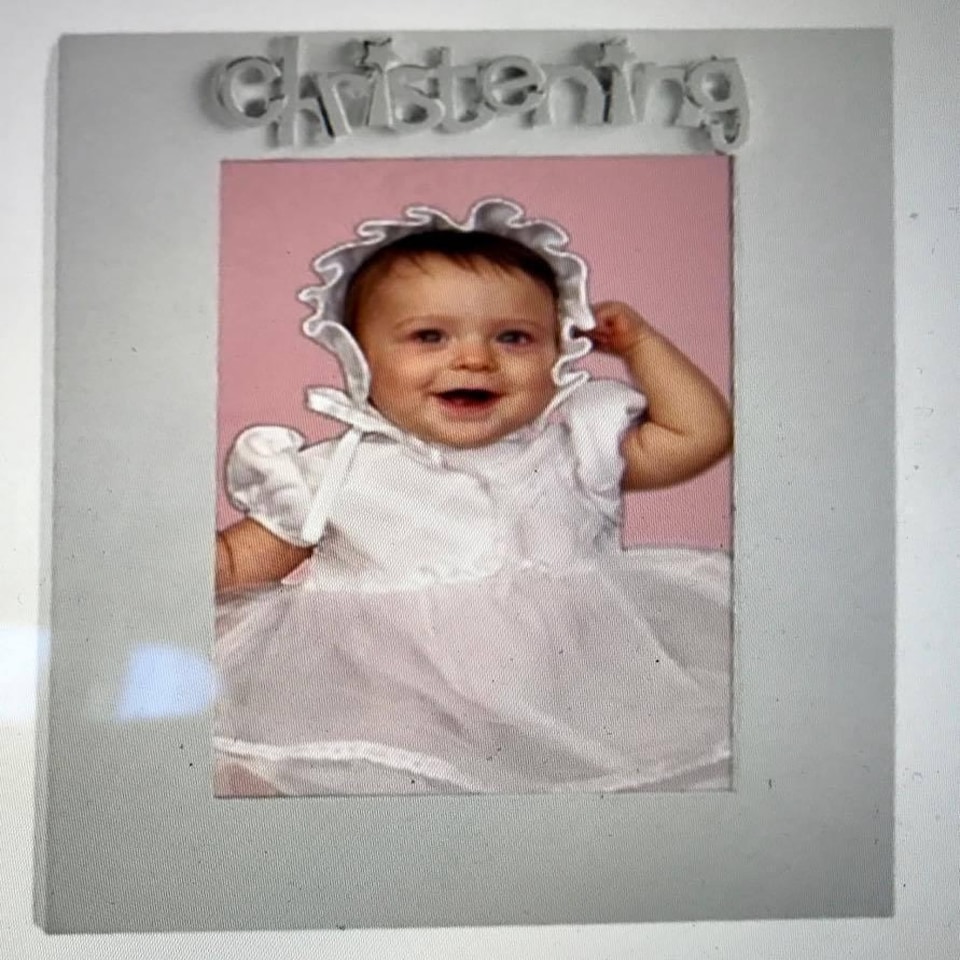 image 1 of Christening Photo Frame by WDD