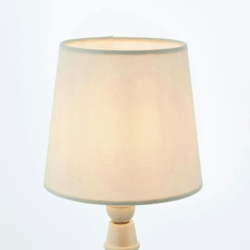 image 1 of White Linen Clip On Shade N/A