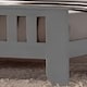 image 2 of 5ft King Size Grey Colour Finish Shaker Wood Wooden Bed Frame Bedstead High Foot End