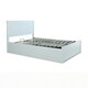 image 1 of Dawson White Wooden Ottoman Bed And Memory Maestro Memory Foam Mattress Double N/A