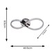 image 5 of ValueLights Infinity Chrome Swirl Integrated LED Ceiling Light