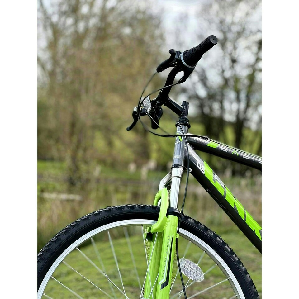 image 1 of Basis Link DS Full Suspension Mountain Bike, 26" Wheel - Graphite/Lime