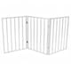 image 1 of White Dog Safety Folding Wooden Pet Gate Portable Indoor Barrier