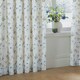 image 3 of Wylder Meadow Room Darkening 100% Cotton White/Cornflower Pencil Pleat Curtains 168 x 137cm White | Cornflower White