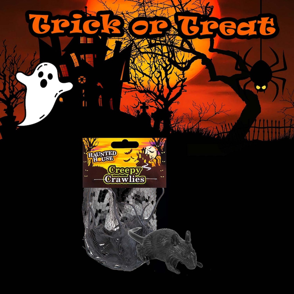 image 1 of vfm-estore Halloween Creepy Crawlies Set - Spooky Rats Party Pack