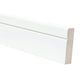 image 1 of PACK OF 5 (Total 5 Units) - 18mm x 119mm White Primed MDF Rounded One Edge V Groove Skirting Board - 4400mm Length