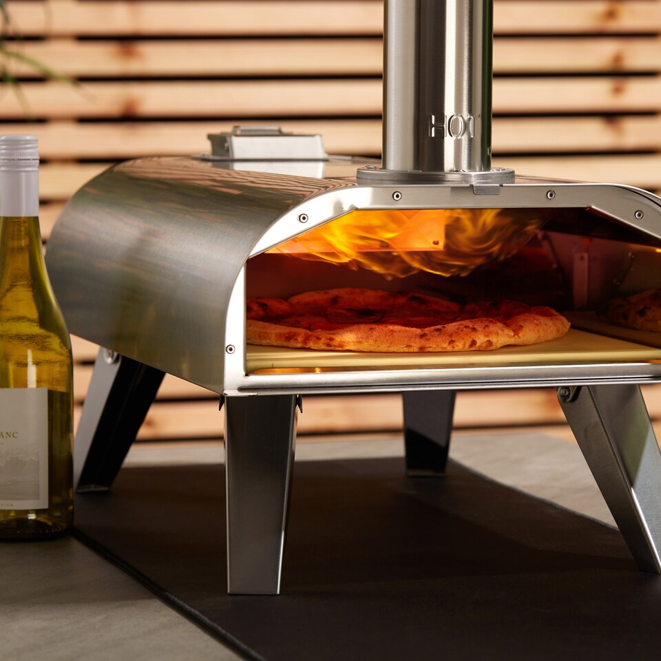image 1 of VonHaus Pizza Oven for Outdoor Tabletop with Pizza Stone