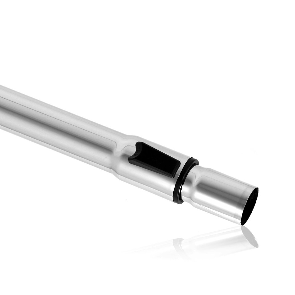 image 1 of SPARES2GO Vacuum Cleaner Telescopic Rod Extension Tube Pipe compatible with Shark (35mm) Silver