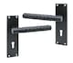 image 2 of Golden Grace 1 Pair Victorian Knurled Hex Cut Lock Door Handle Matt Black 3 Lever Lock Set for Bedroom and Home Office - 150mm x 40mm