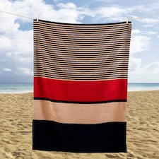 Hugo Beach Striped Towel 85x160cm | Multi | One size | 1
