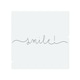 image 1 of Text Smile Designer Splash Back | White